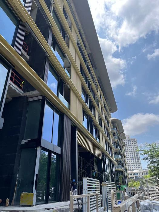 double curved aluminum panels